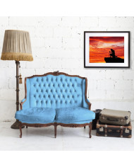 Samurai sobre una montaña, Japón