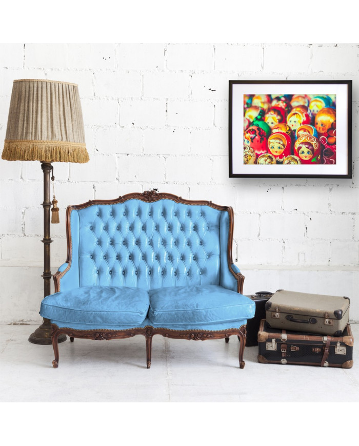 Muñecas rusas Matreshka en un mercado de Moscú, Rusia