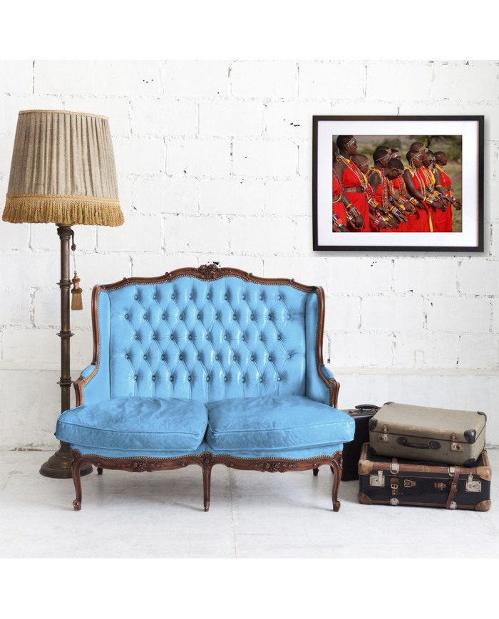 Massai con vestidos tradicionales, Kenya