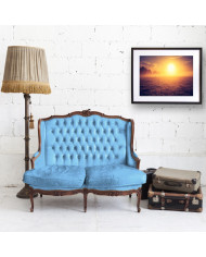 La niebla matutina en la pradera