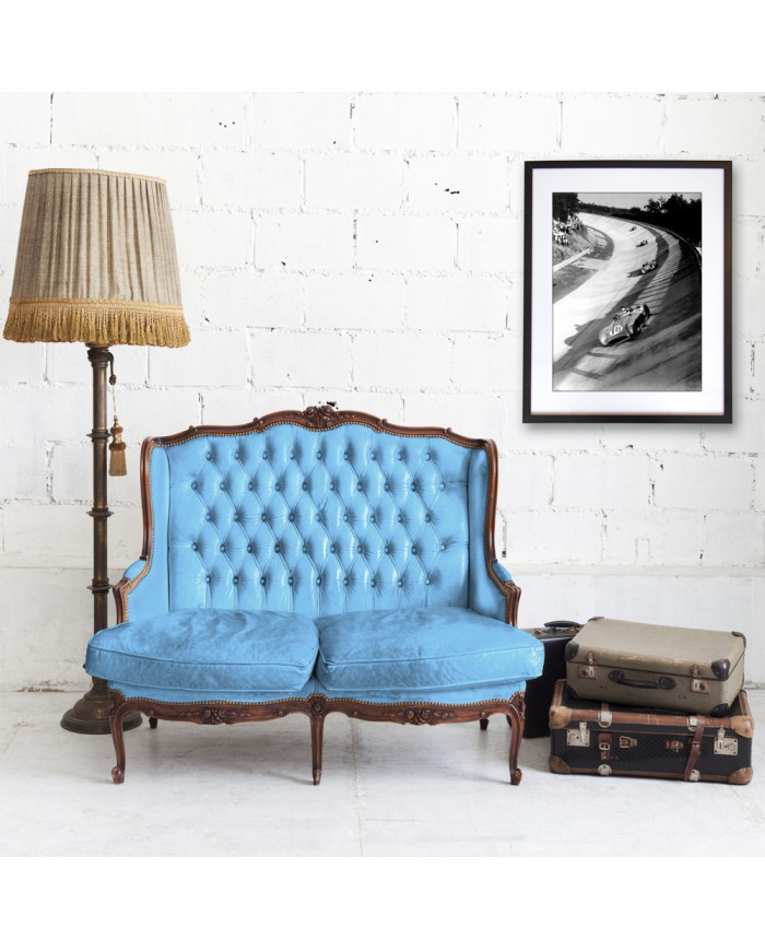 Juan Manuel Fangio con un W 196 R Stromlinien, Gran Prix de Monza, 1955