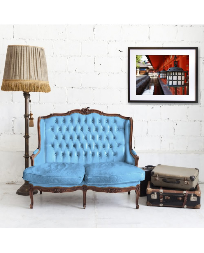 Linternas en Itsukushima Shrine, Miyajima, Japón