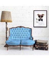 Perro afrancesado con un martini