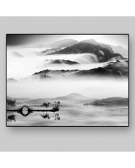 La niebla sobre el lago,China