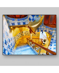 Interior de la Casa Batlló de Gaudí, Barcelona, España