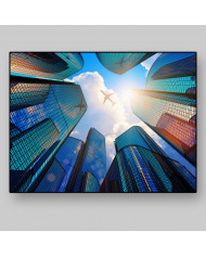 Rascacielos de Nueva York al paso de un avión, USA