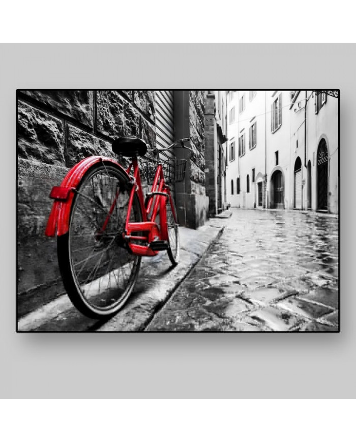 Bicicleta en el centro de la ciudad