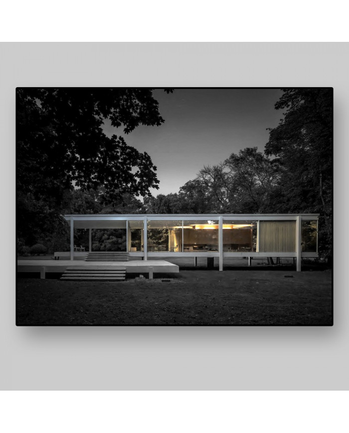 Casa Farnswoth, diseñada por Mies Van der Rohe, Barcelona, 1951