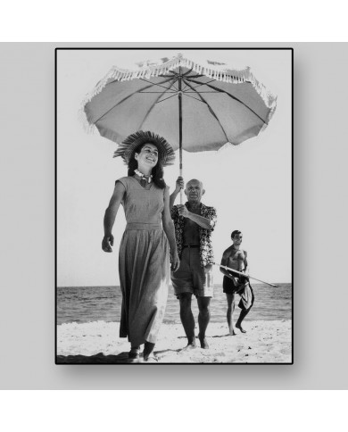 Pablo Picasso y Françoise Gilot, Golfe-Juan, 1948 Pablo Picasso y Françoise Gilot, Golfe-Juan, 1948