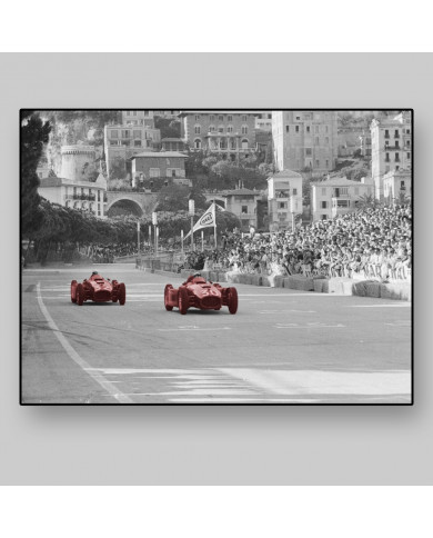 Grand Prix Monaco 1955, E.Castelotti vs L.Chiron Grand Prix Monaco 1955, E.Castelotti vs L.Chiron
