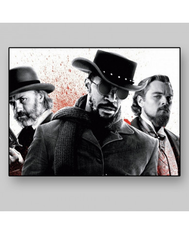 Leonardo DiCaprio, Jamie Foxx and Christoph Waltz in Django Unchained