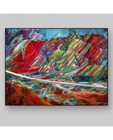 Parque Geológico Zhangye Danxia, Gansu, China. Parque Geológico Zhangye Danxia, Gansu, China.