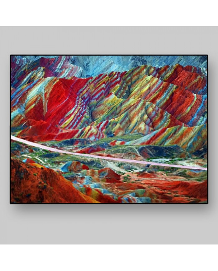 Parque Geológico Zhangye Danxia, Gansu, China.