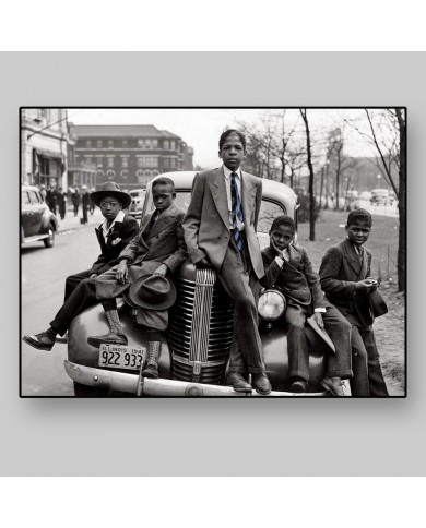 South side boys on Easter morning, South side Chicago Illinois, 1941 South side boys on Easter morning, South side Chicago Illinois, 1941