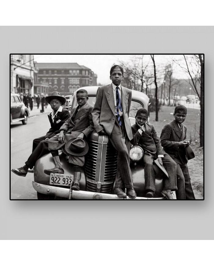 South side boys on Easter morning, South side Chicago Illinois, 1941