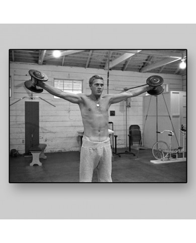 Steve Mcqueen en el gimnasio, 1963 Steve Mcqueen en el gimnasio, 1963