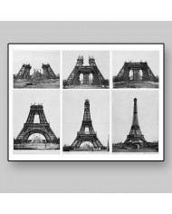 Construccion de la Torre Eiffel,1889