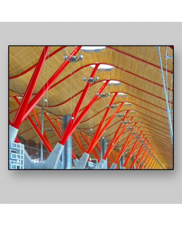 Estructura del airopuerto de Barajas, Madrid, España