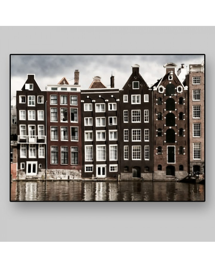 Casas del canal, Amsterdam, Holanda