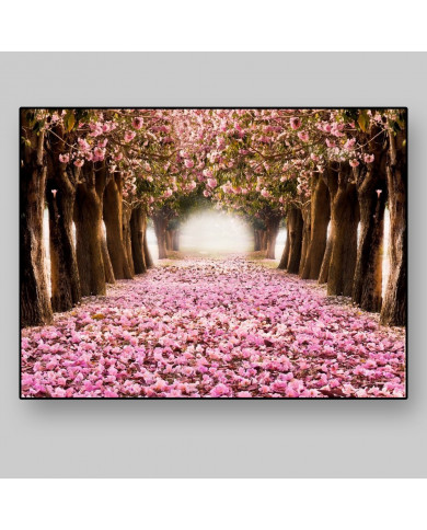 El tunel romántico de flores rosas El tunel romántico de flores rosas