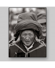 Peregrinos tibetanos en el palacio  Potala, Lhasa, Tibet