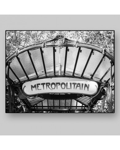 Metro Metropolitain, art nouveau, París, Francia Metro Metropolitain, art nouveau, París, Francia