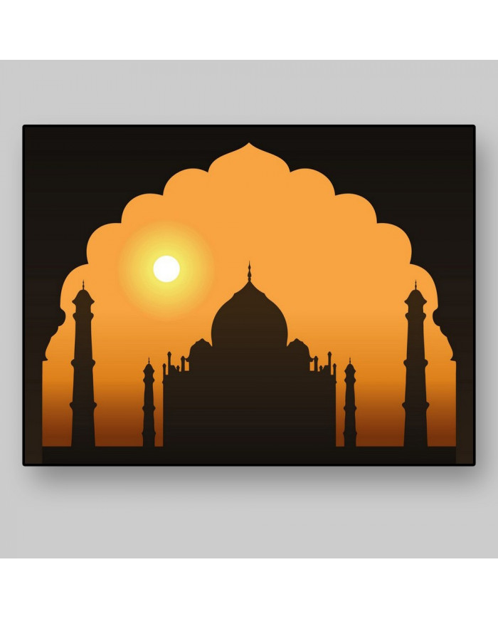 Amanecer en el Taj Mahal, India