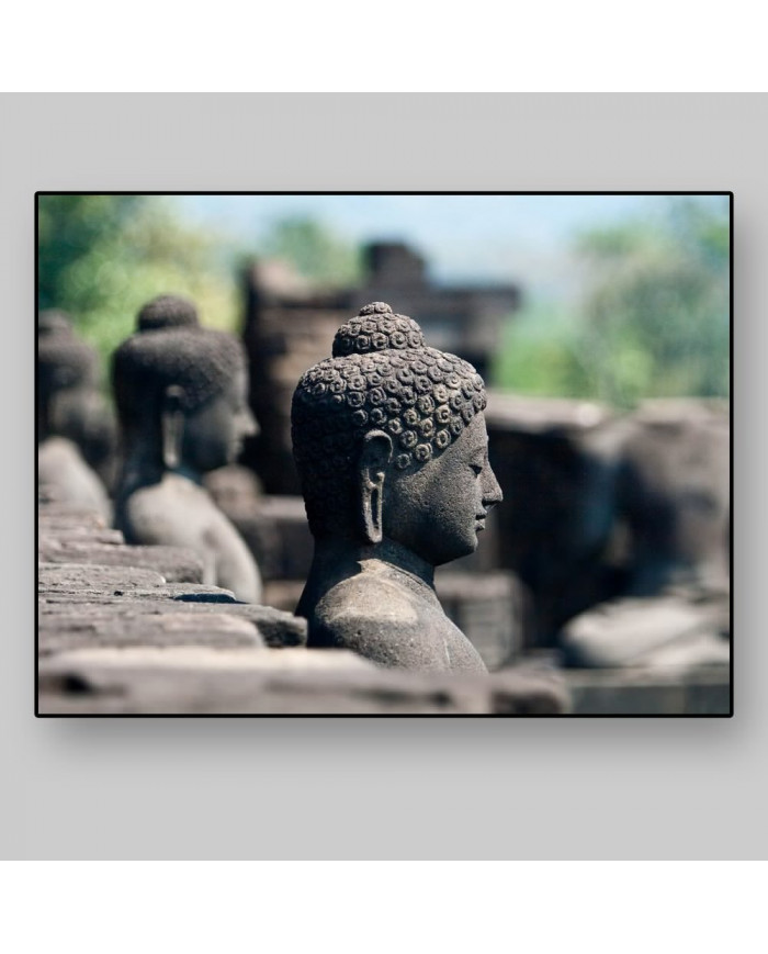 Imágenes de Buddha en Borobudur, Indonesia