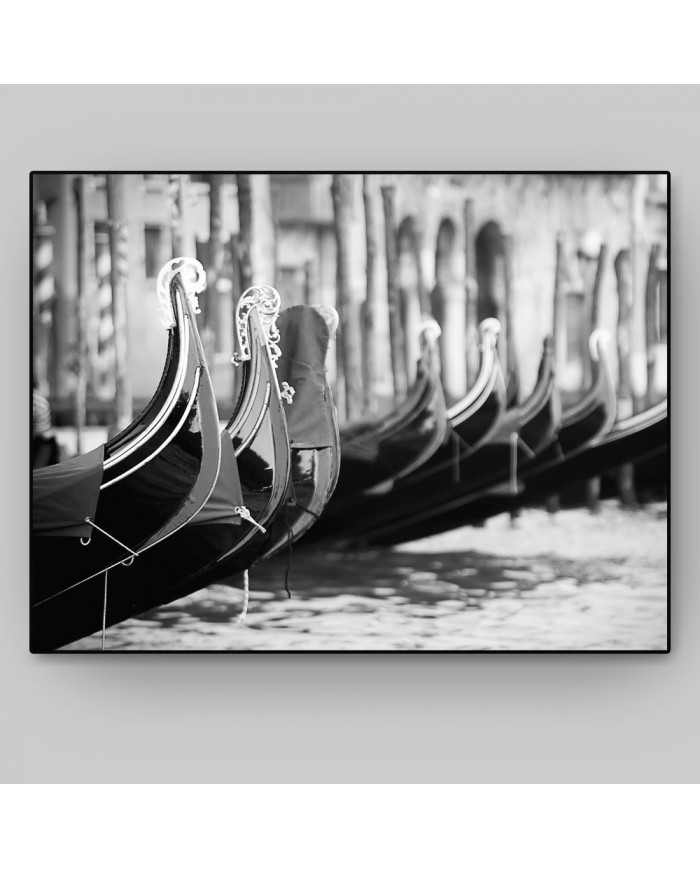 Las góndolas de Venecia, Italia