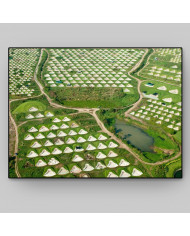 Cementerio chino a vista de pájaro