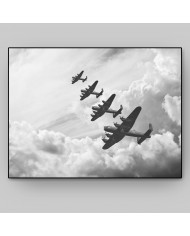 Bombarderos Lancaster, segunda guerra mundial, UK