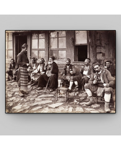 Café en una calle de Estanbul, 1900 Café en una calle de Estanbul, 1900