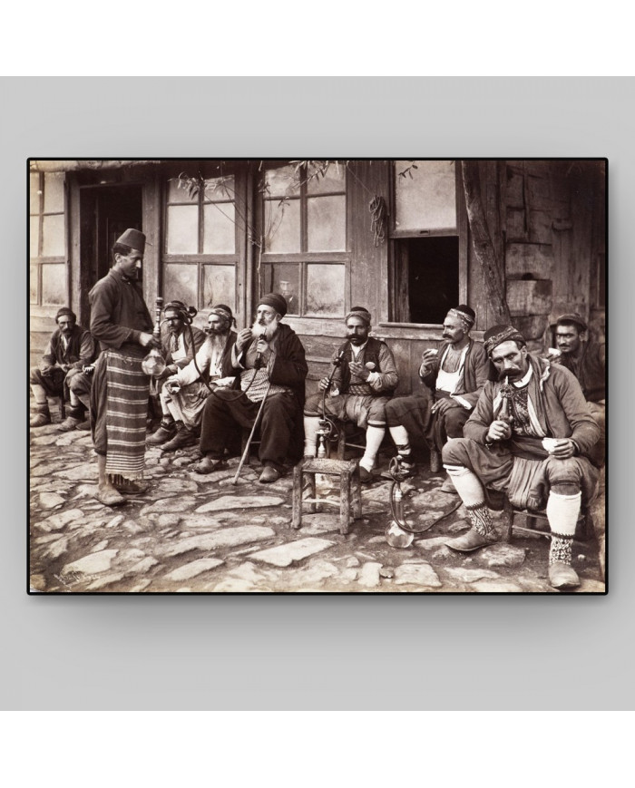 Café en una calle de Estanbul, 1900