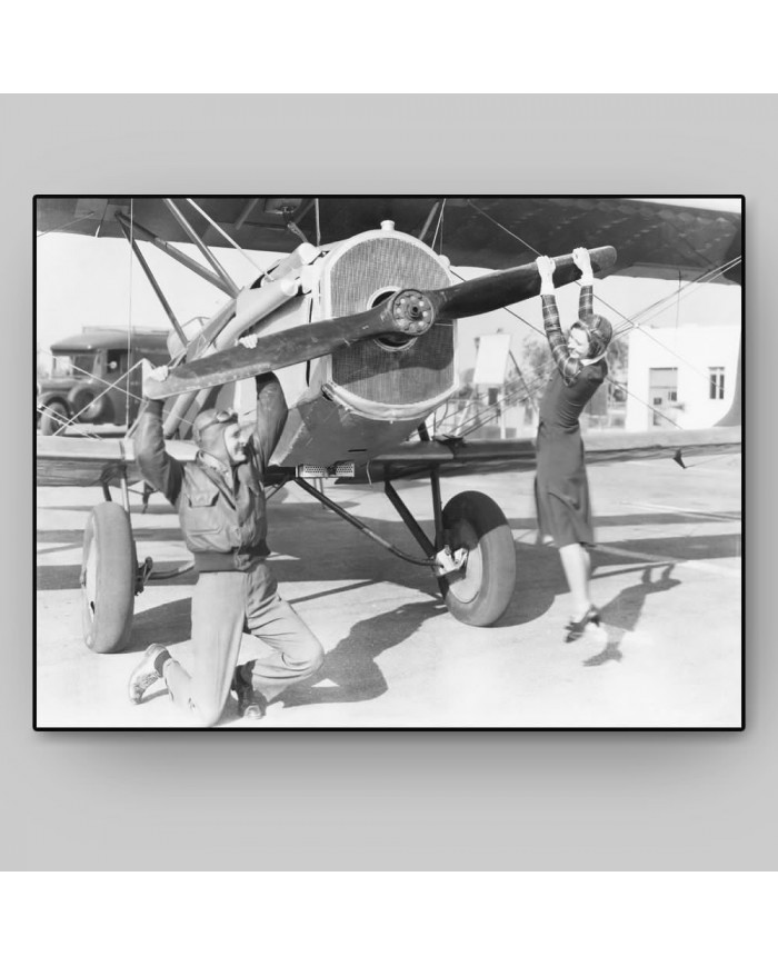 Preparando el aeroplano