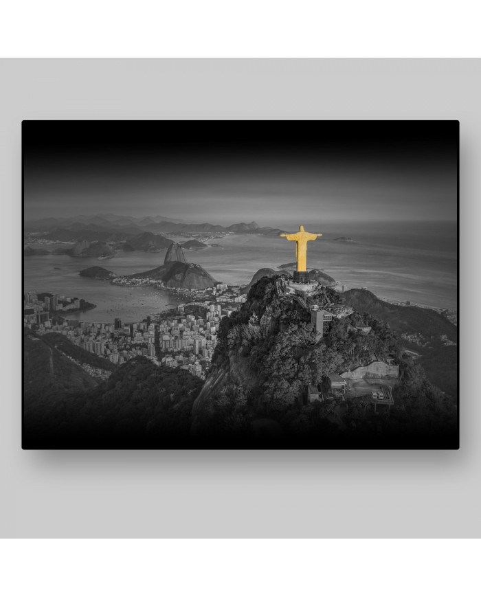 Vista aérea del Cristo Redentor, Río de Janeiro