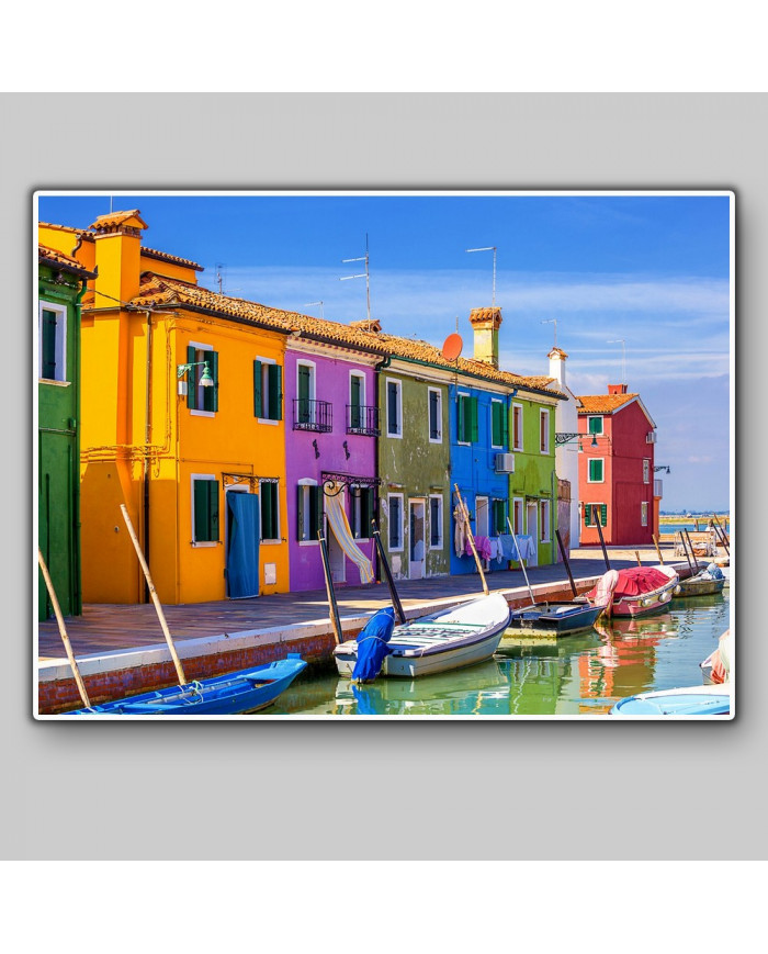 Casas de Burano,  Venecia, Italia