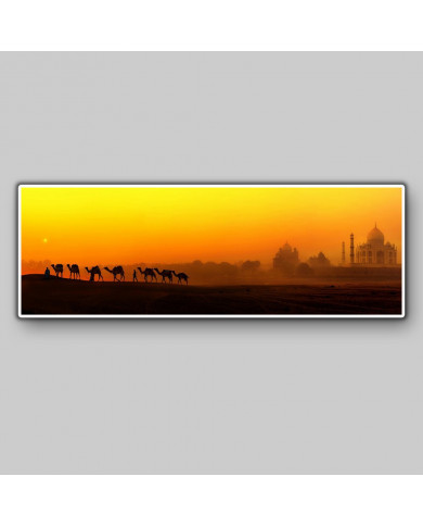 Vista panorámica,Taj Mahal,India Vista panorámica,Taj Mahal,India