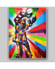 Mural del artista brasileño Kobra, Nueva York