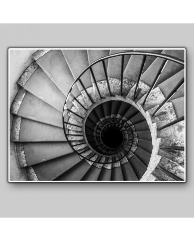 Historic building spiral staircase