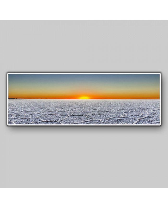 Amanecer en el Salar de Uyuni, Bolivia