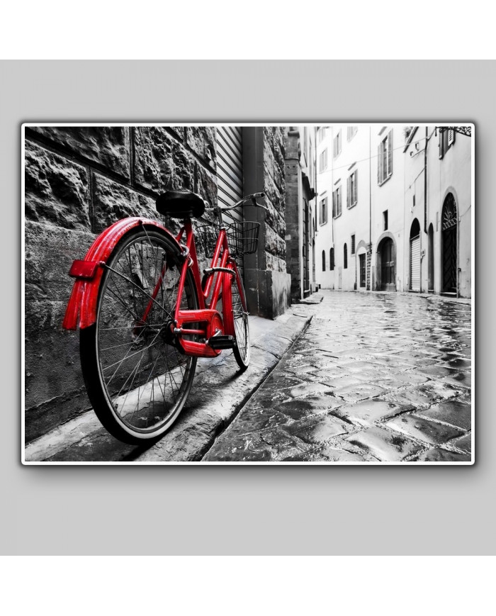 Bicicleta en el centro de la ciudad