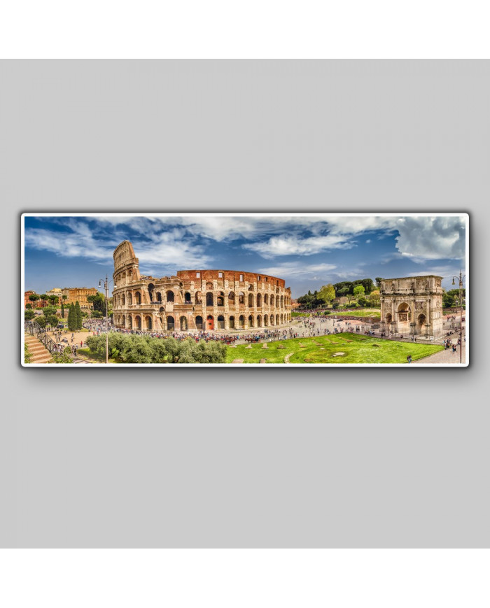 Coliseum junto al Arco de Constantino, Roma, Itaila