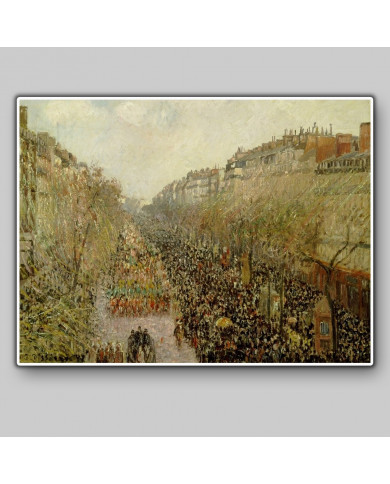 Camille Pissarro, Boulevard Montmartre Mardi Gras, 1897 Camille Pissarro, Boulevard Montmartre Mardi Gras, 1897
