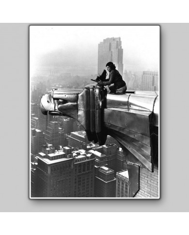 Margaret Bourke - White, top the Chrysler Building., New York, 1930 Margaret Bourke - White, top the Chrysler Building., New York, 1930