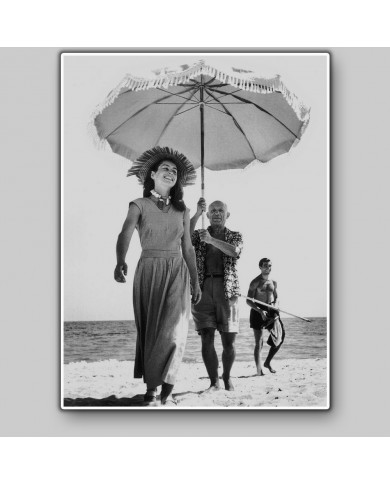 Pablo Picasso y Françoise Gilot, Golfe-Juan, 1948 Pablo Picasso y Françoise Gilot, Golfe-Juan, 1948