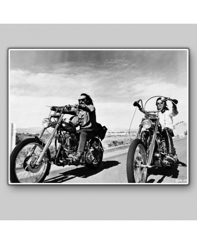 Dennis Hopper with Peter Fonda, on Easy Rider, 1969