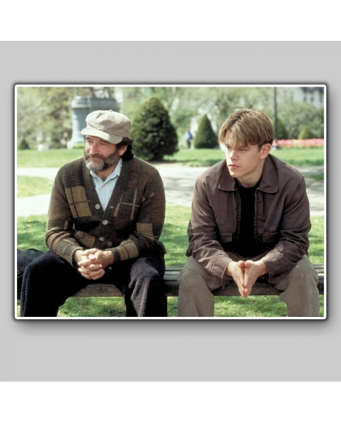 Robin Williams y Matt Damon en El indomable Will Hunting
