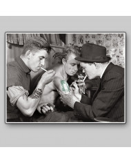 Escuela de tatuajes, Nueva York, 1950