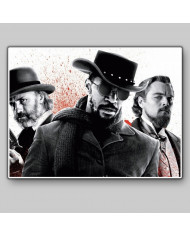 Leonardo DiCaprio, Jamie Foxx y Christoph Waltz en Django Unchained