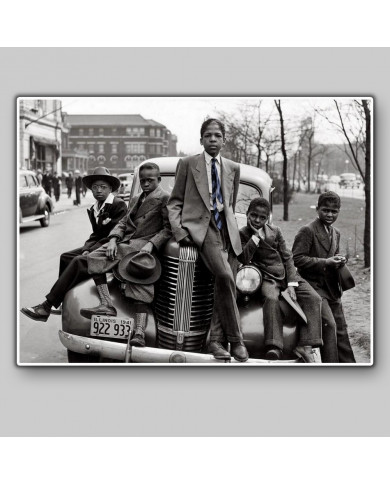 South side boys on Easter morning, South side Chicago Illinois, 1941 South side boys on Easter morning, South side Chicago Illinois, 1941